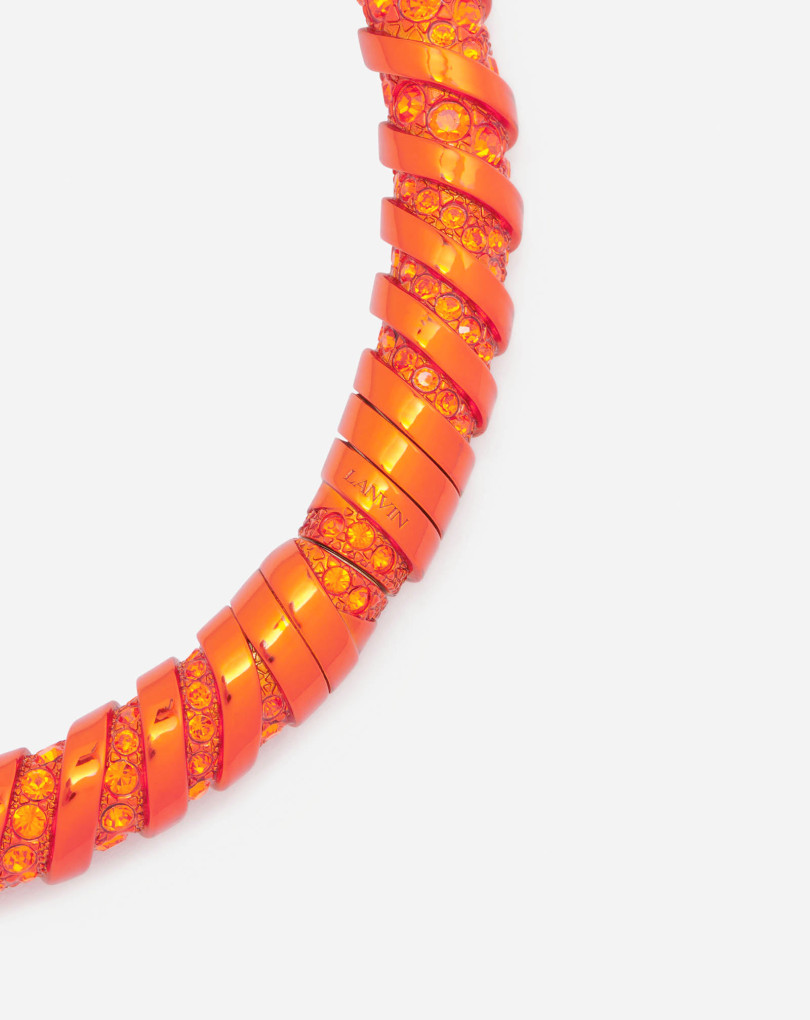COLLIER RAS-DE-COU MELODIE EN STRASS