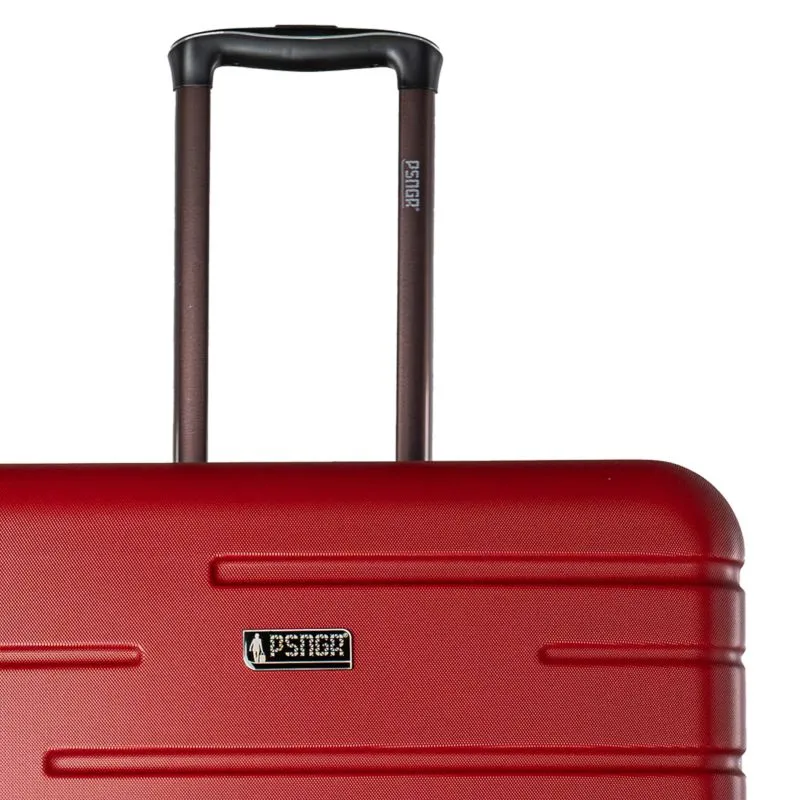 PSNGR Stripes Trolley L (76 cm) Erweiterbar- DK Red