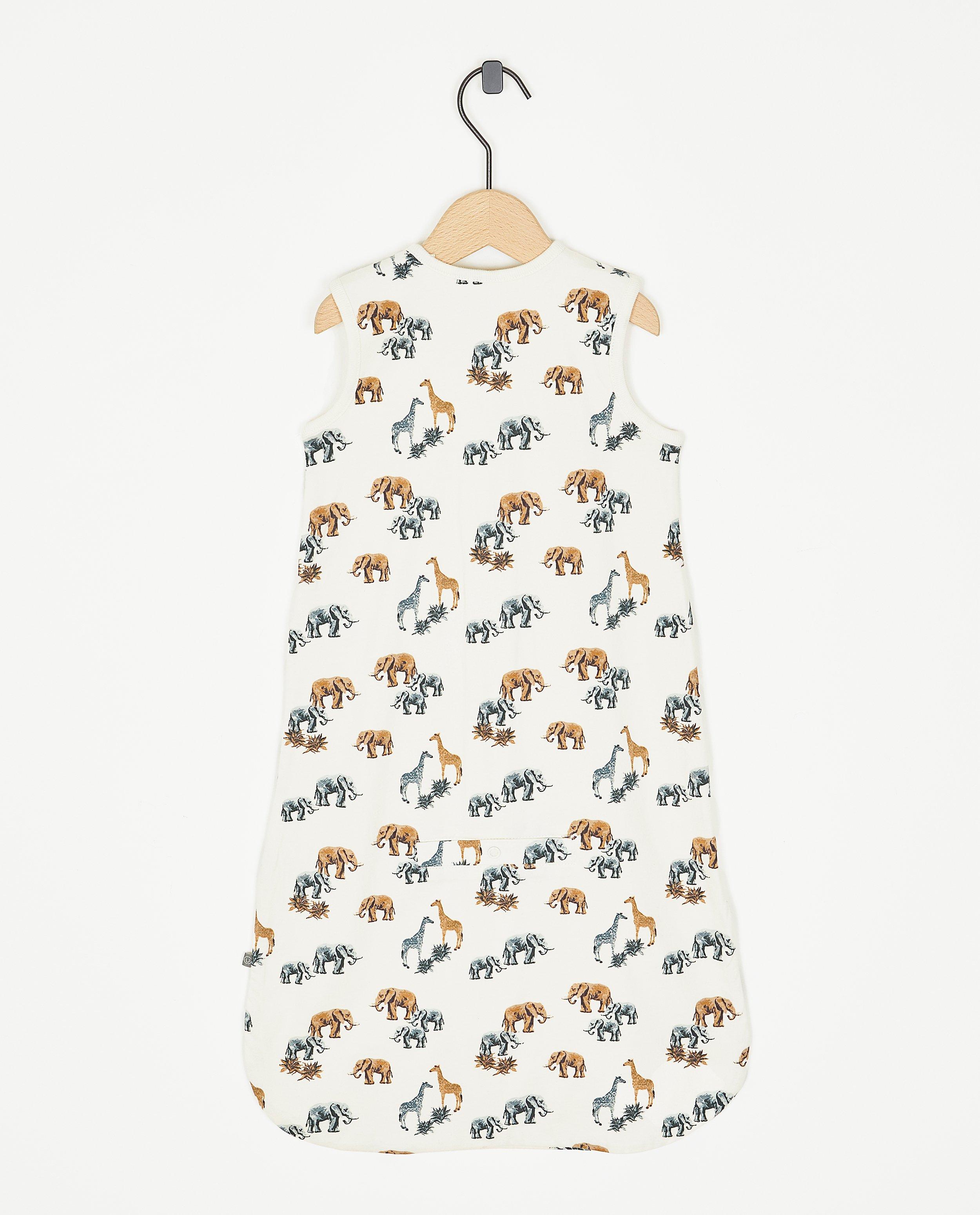 Sac de dormit Cuddles and Smiles cu imprimeu animal, TOG 0.332 alb