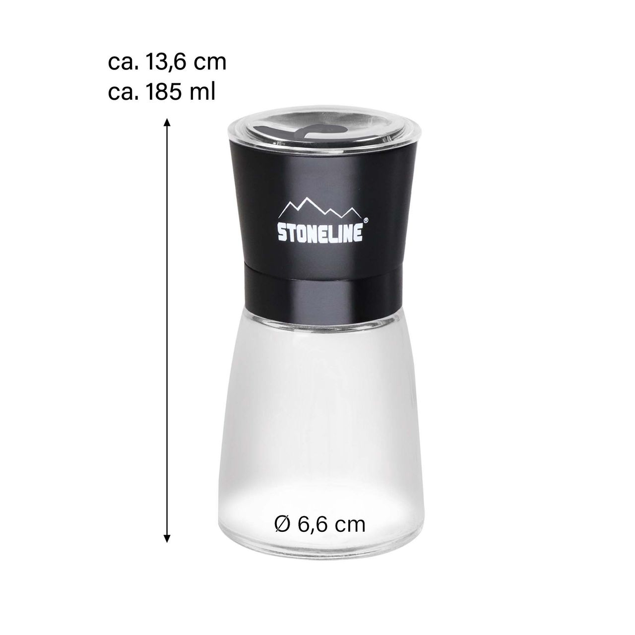 STONELINE® Salz- und Pfeffermühlen, Gewürzmühlen-Set, 2-tlg.