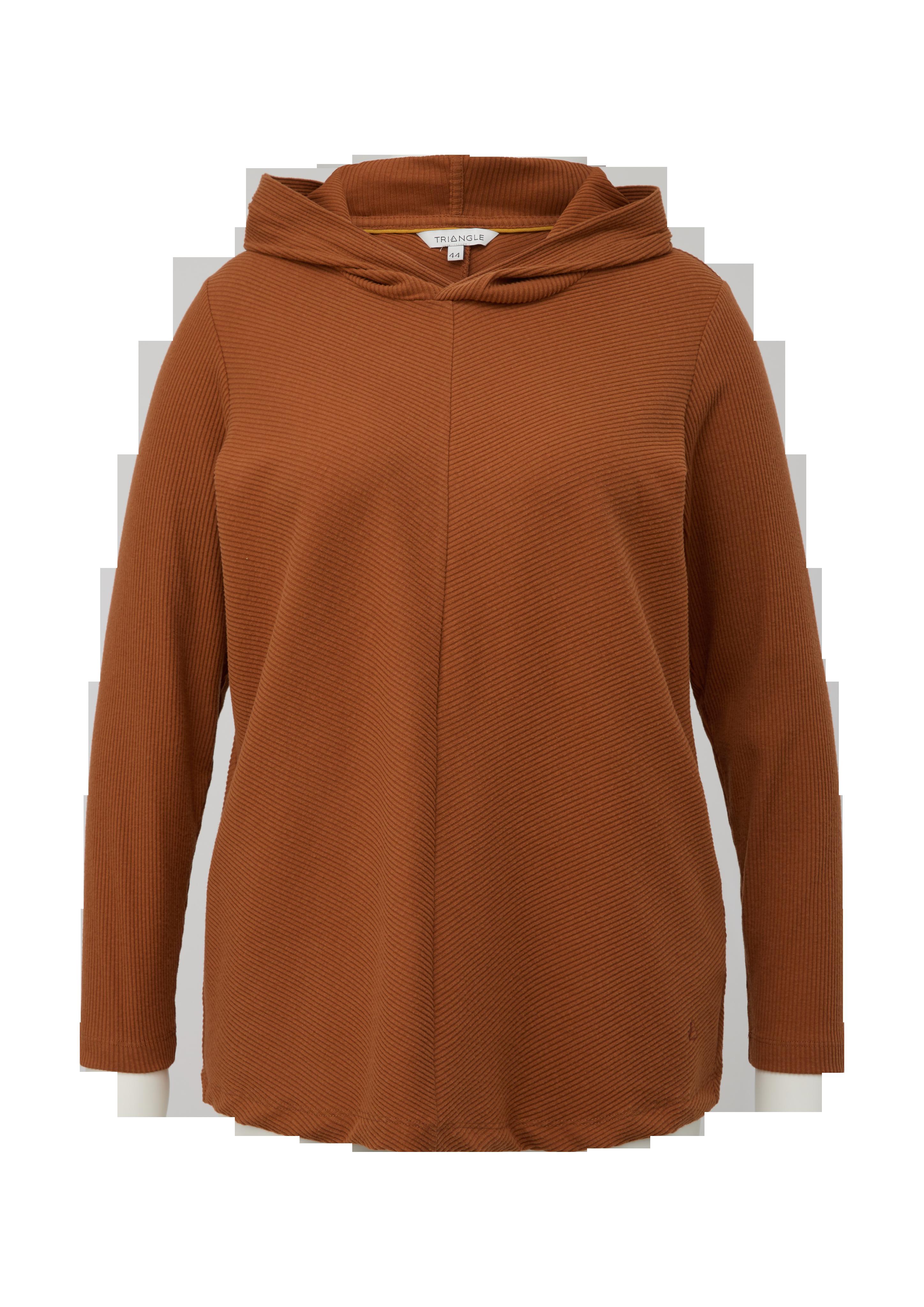 Weiches Kapuzenshirt in Rippstruktur  2135935-8755