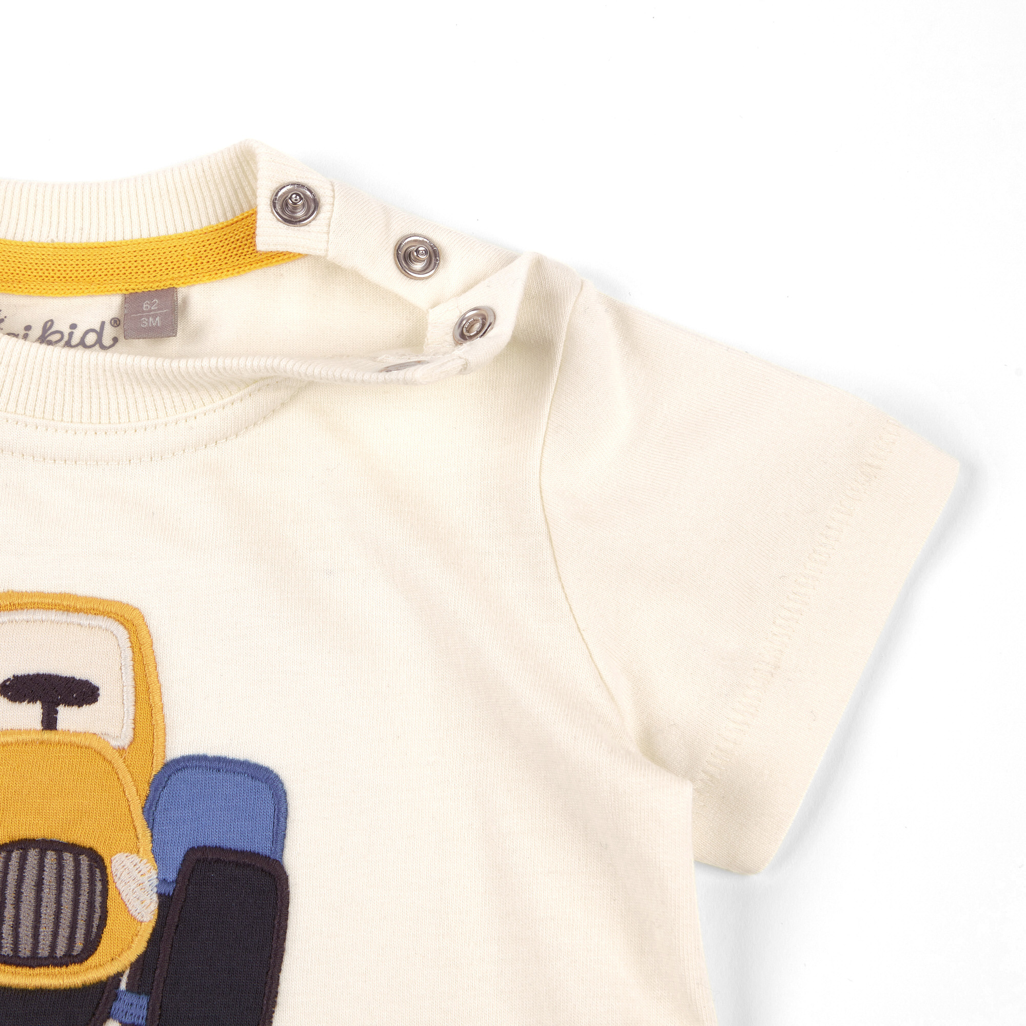 Baby T-Shirt Traktor, cremeweiß
