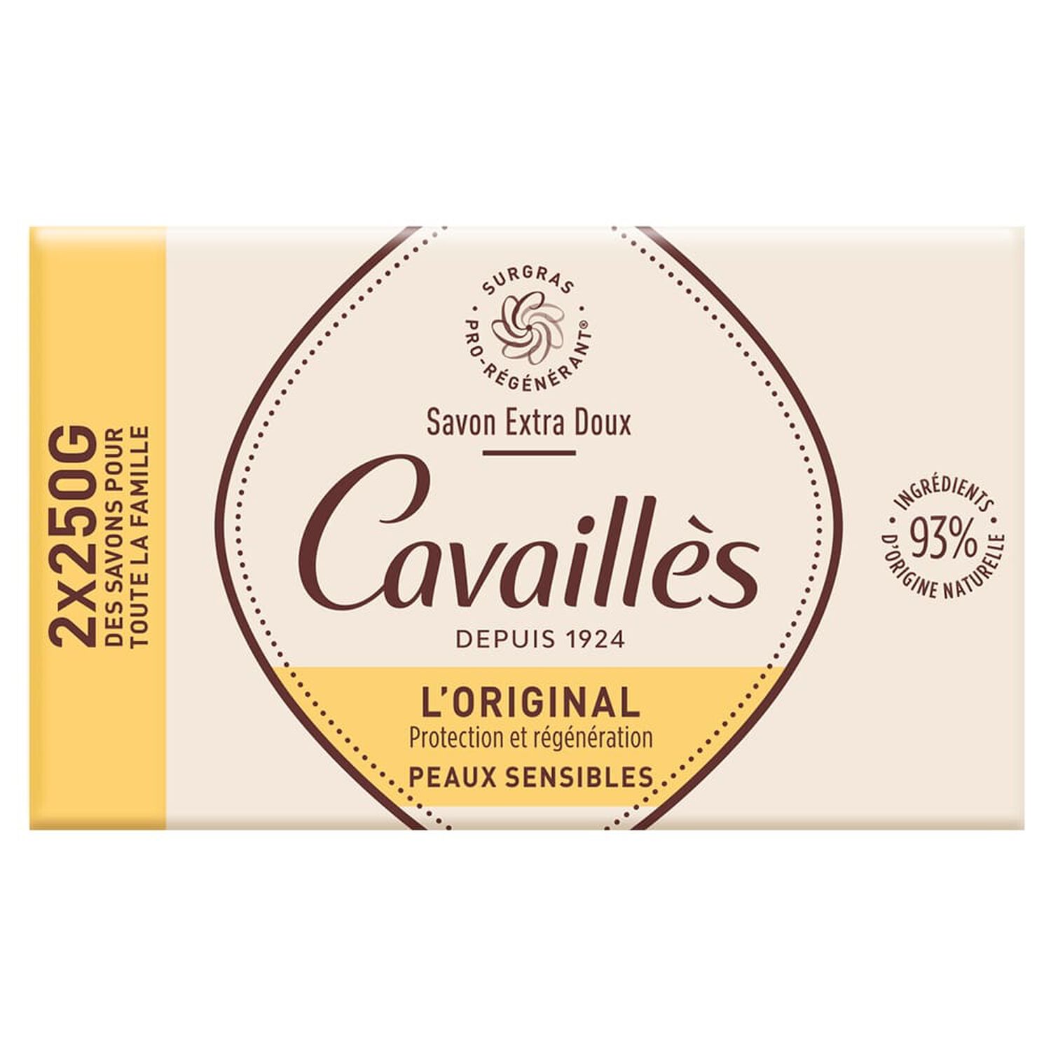 Cavaillès L'Original Savon Extra Doux Surgras 2x250 g