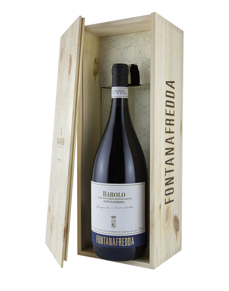 Barolo DOCG Proprietà 2019 Fontanafredda Magnum 1,5 ℓ, Caisse bois
