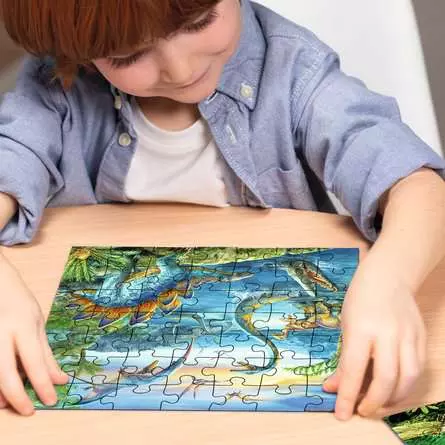 Kinderpuzzle ab 5 Jahren - Faszination Dinosaurier - 49 Teile