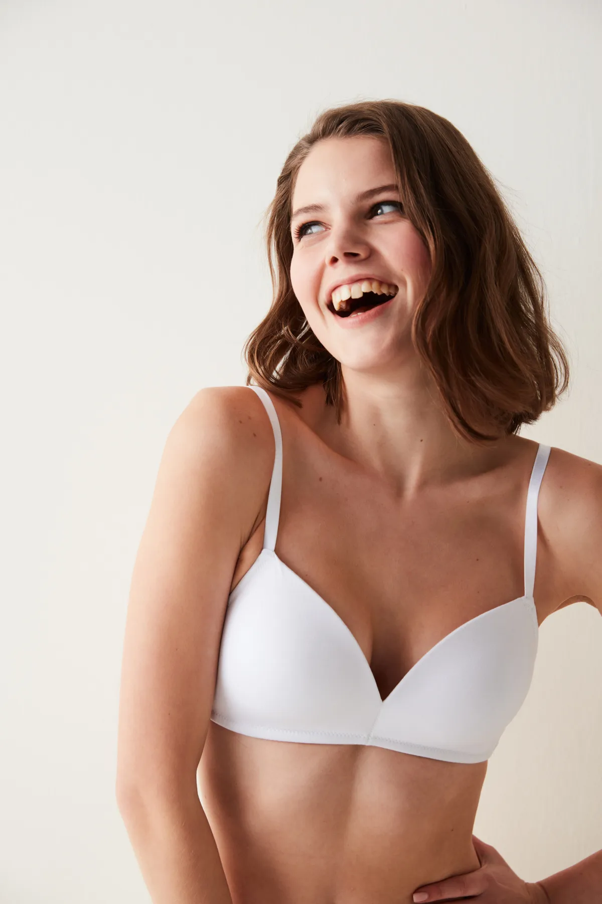 Penti  #neverwear Weißer, gemütlicher, bügelloser Baumwoll-BH