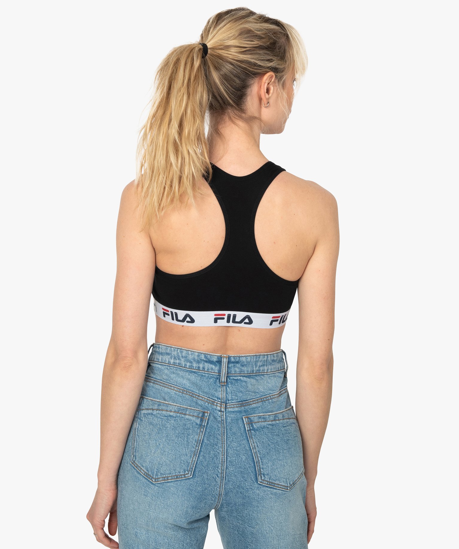 Brassière femme avec dos nageur - Fila noir | GEMO