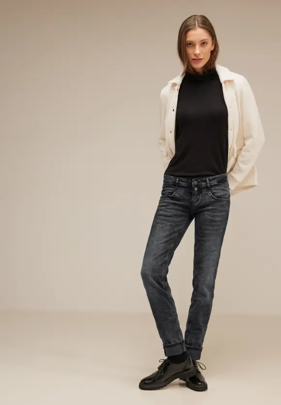 Street One Casual Fit Jeans in Grau