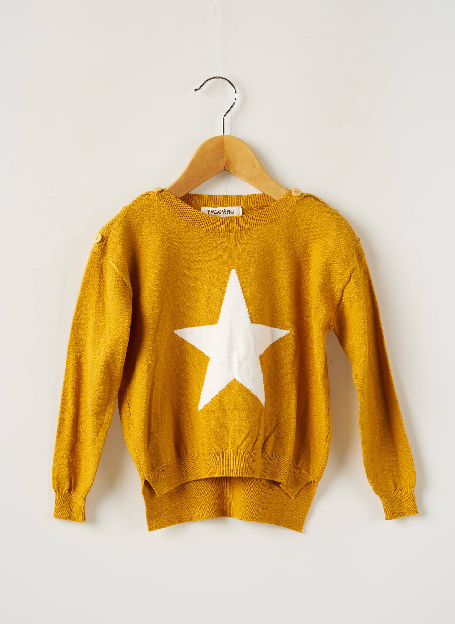 Pm Loving Pulls Fille couleur jaune