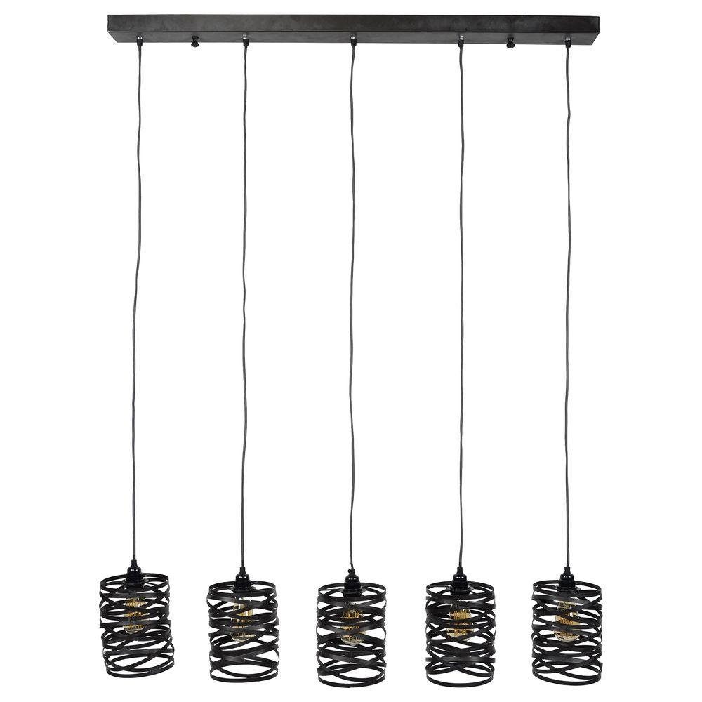 famlights Hängeleuchte, Pendelleuchte Dalia in Grau 5xE27, keine Angabe, Leuchtmittel enthalten: Nein, warmweiss, Hängeleuchte, Pendellampe, Pendelleuchte