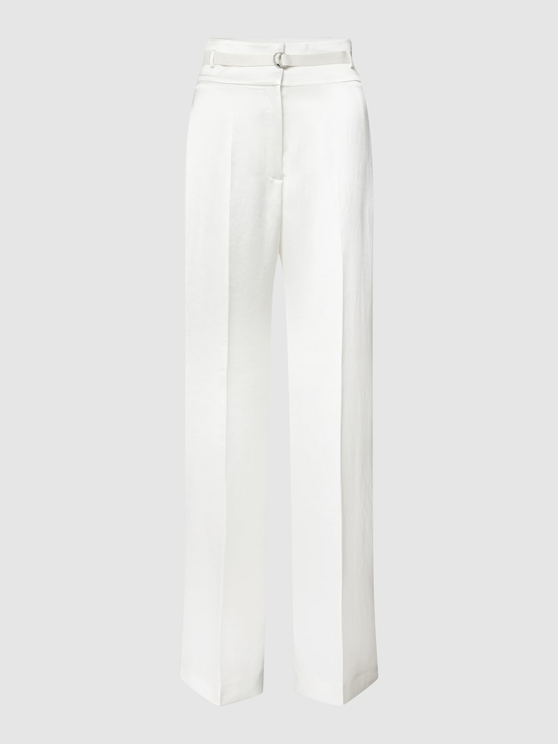 Hose mit Bundfalte Modell 'Himia' in offwhite