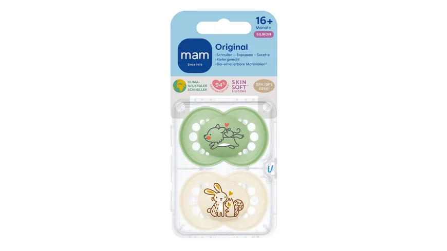 MAM Original Silikon 16+ Monate Wolf/Hase