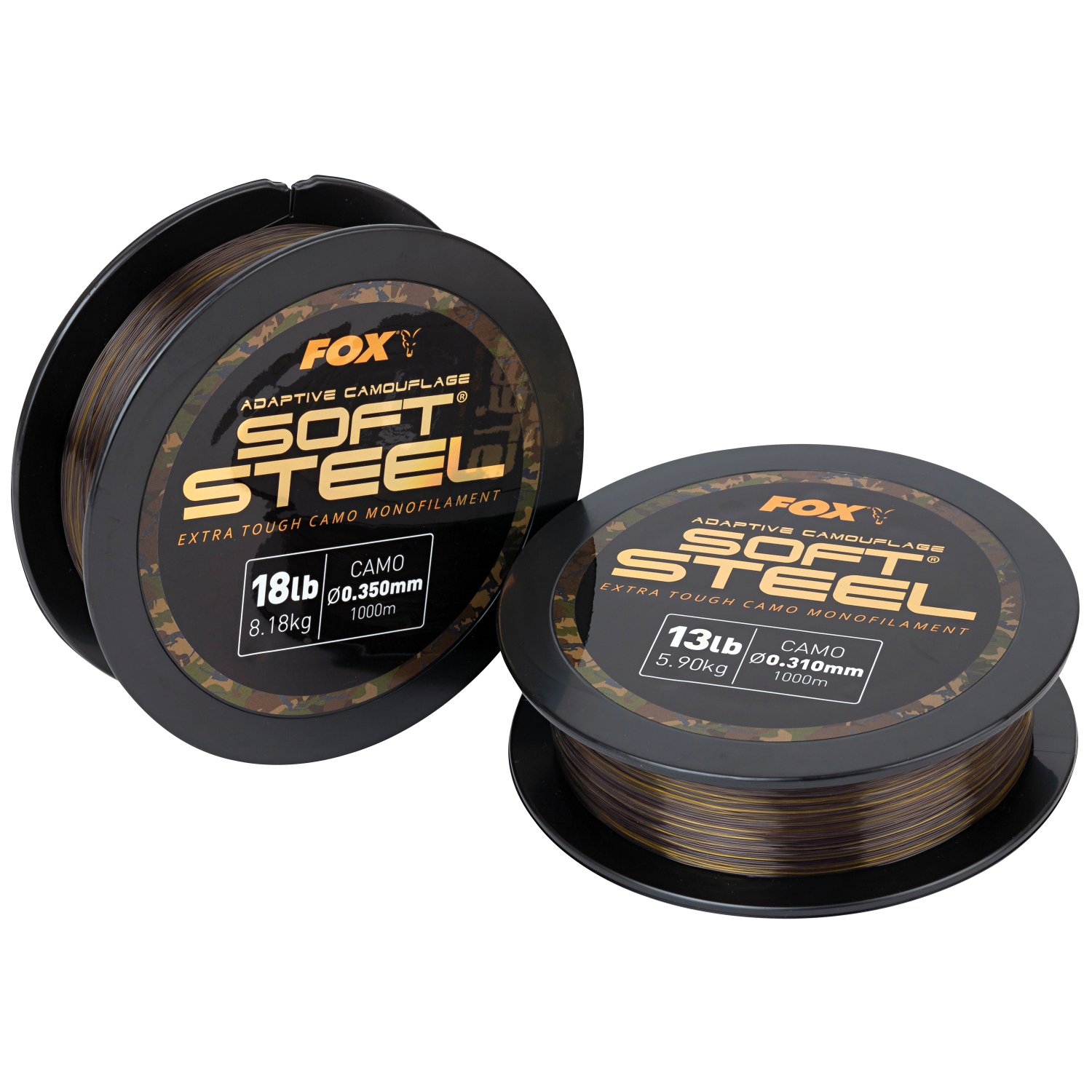 Fox Carp Angelschnur Carp Adaptive Soft Steel (camouflage, 1.000 m)