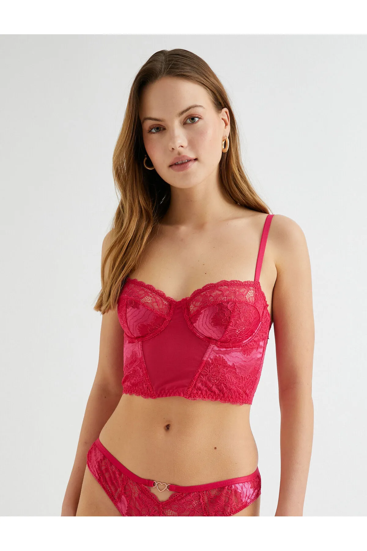 Koton  Spitzen-Bralette-BH mit Bügel, ungepolstert, ohne Unterstützung