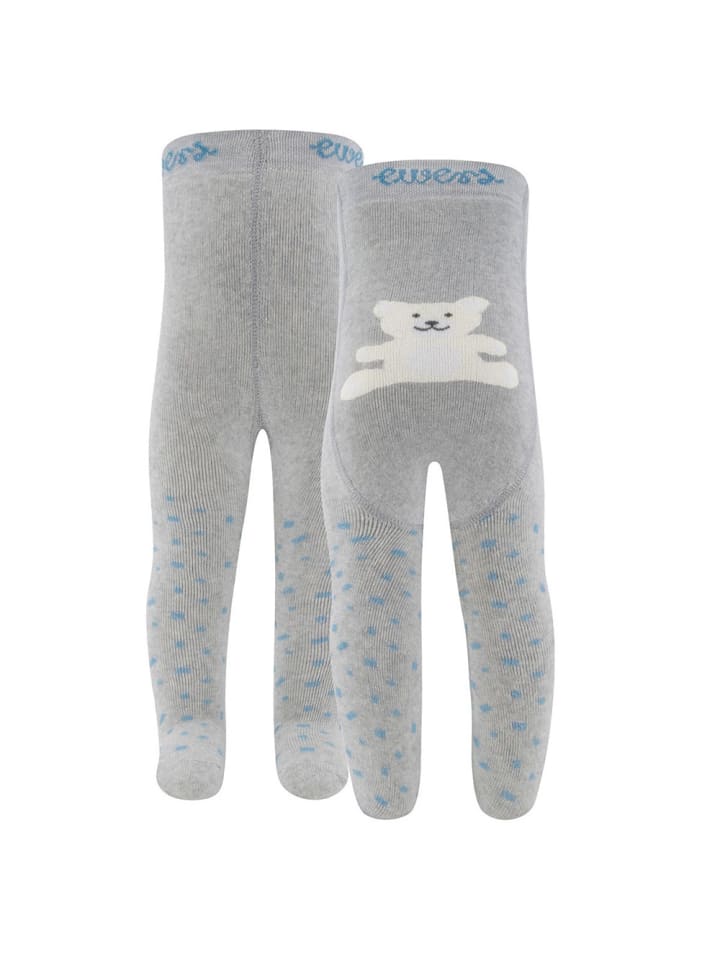 ewers Thermo Strumpfhose Eisbär in hellsilber meliert günstig kaufen