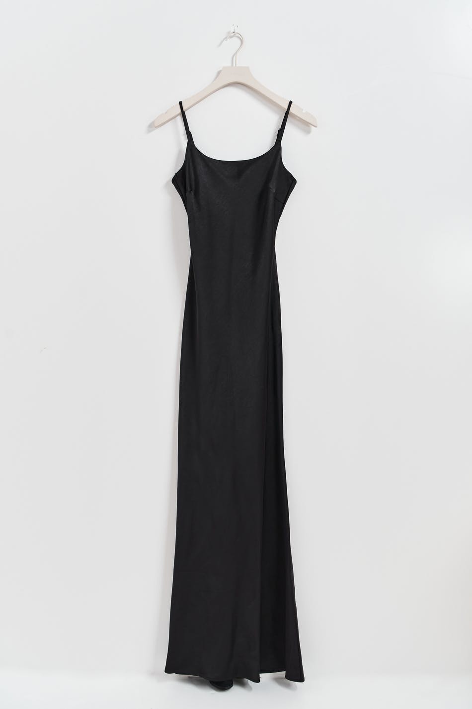 Strap satin maxi dress