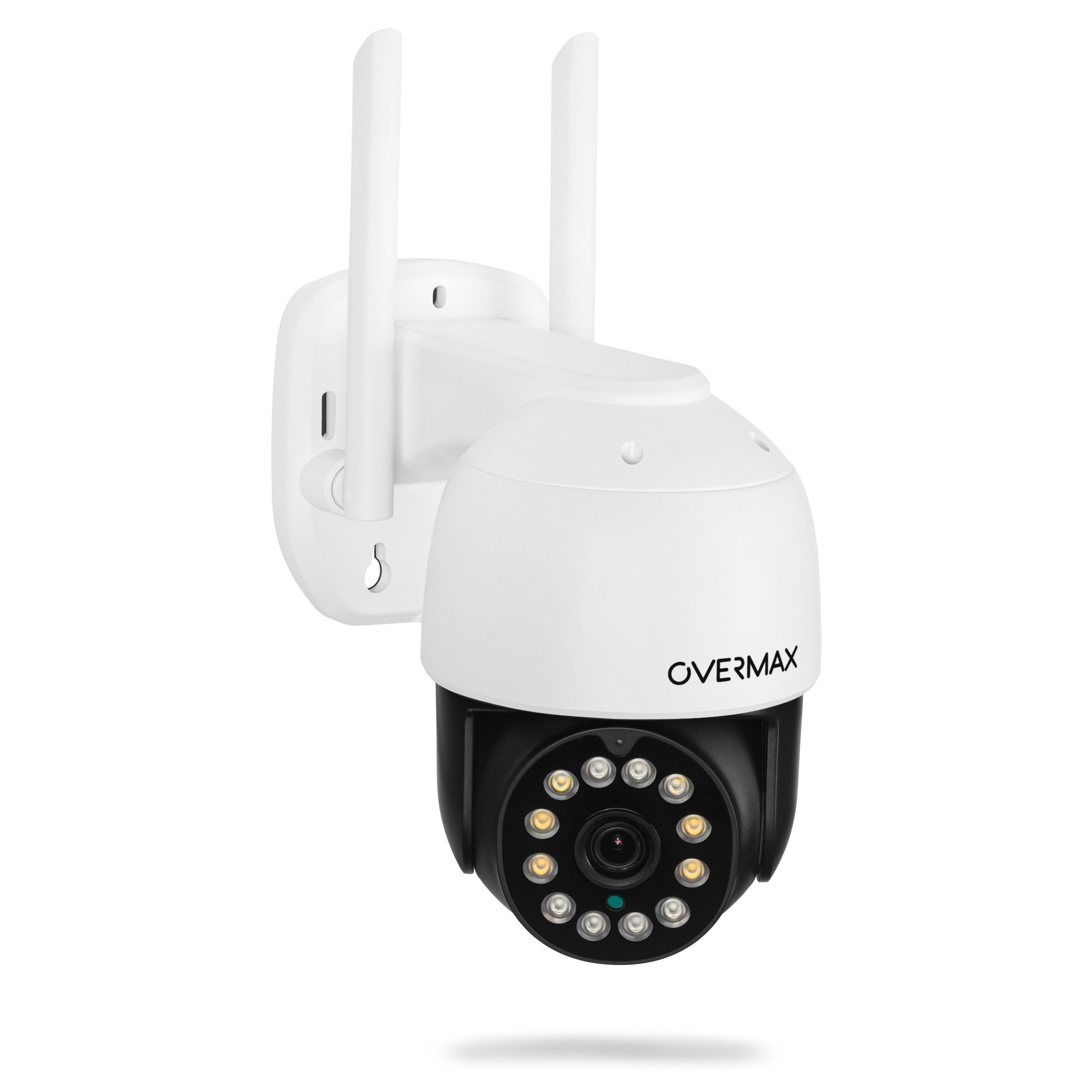 Overmax CAMSPOT 4.95 Überwachungskamera (Aussenbereich, Innenbereich, Set, Smart Wi-Fi PTZ-Kamera, Netzkabel mit Adapter, Montagesatz, 2560 x 1440 QHD/2.5K Video, Beste Multifunktionskamera)