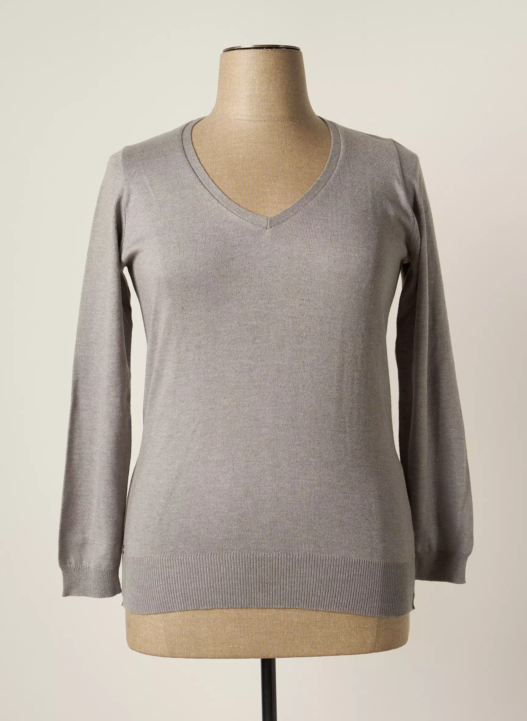 Fred Sabatier Pulls Femme couleur gris