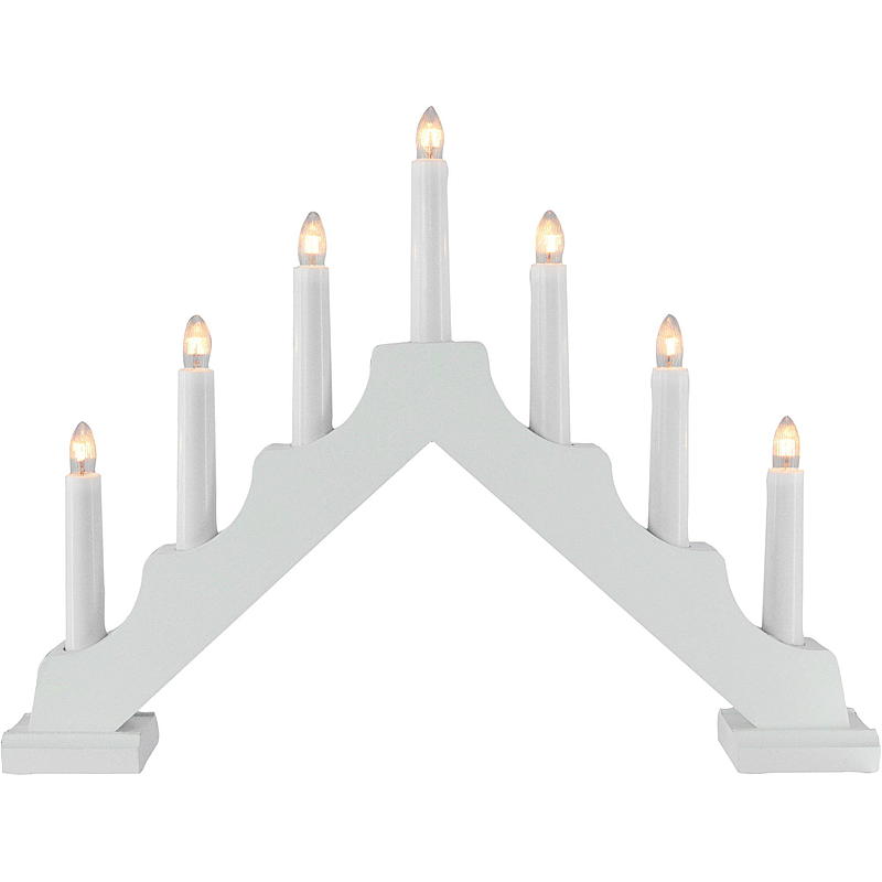 Home Adventsstake 7-armet, hvit, Jotunheim