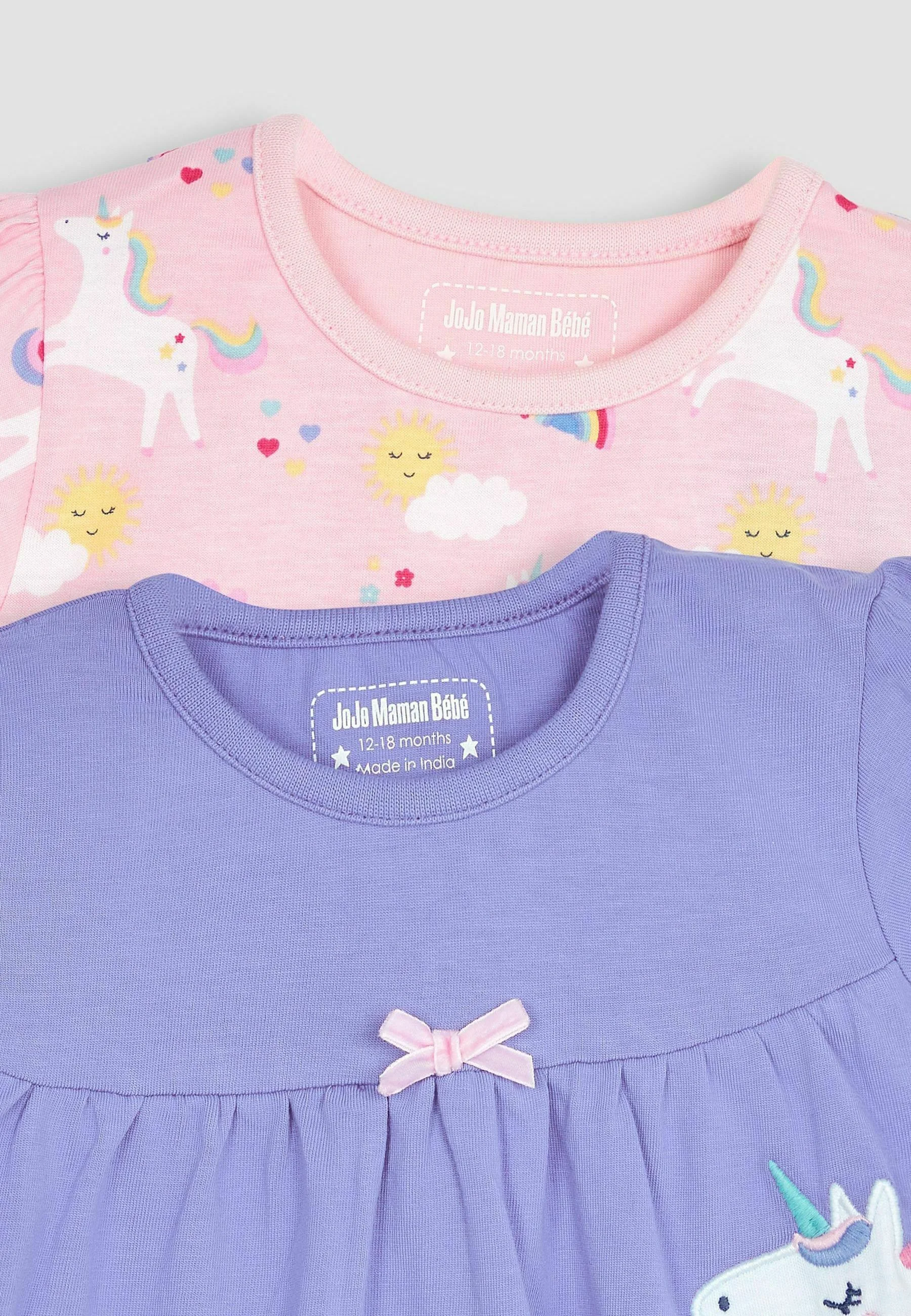 JoJo Maman Bébé 2-PACK UNICORN REGULAR FIT - Pijamas