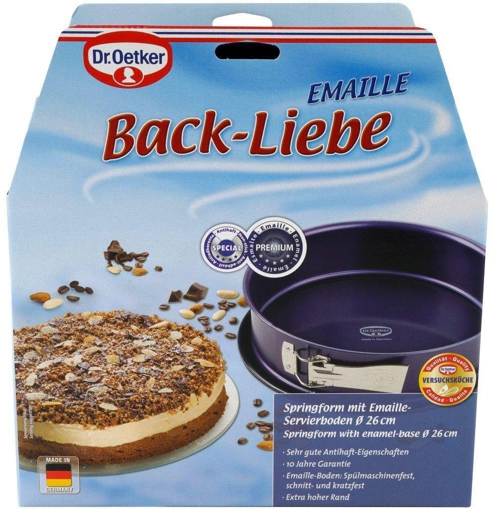 Dr. Oetker Springform Back-Liebe Emaille, Ø 26 cm