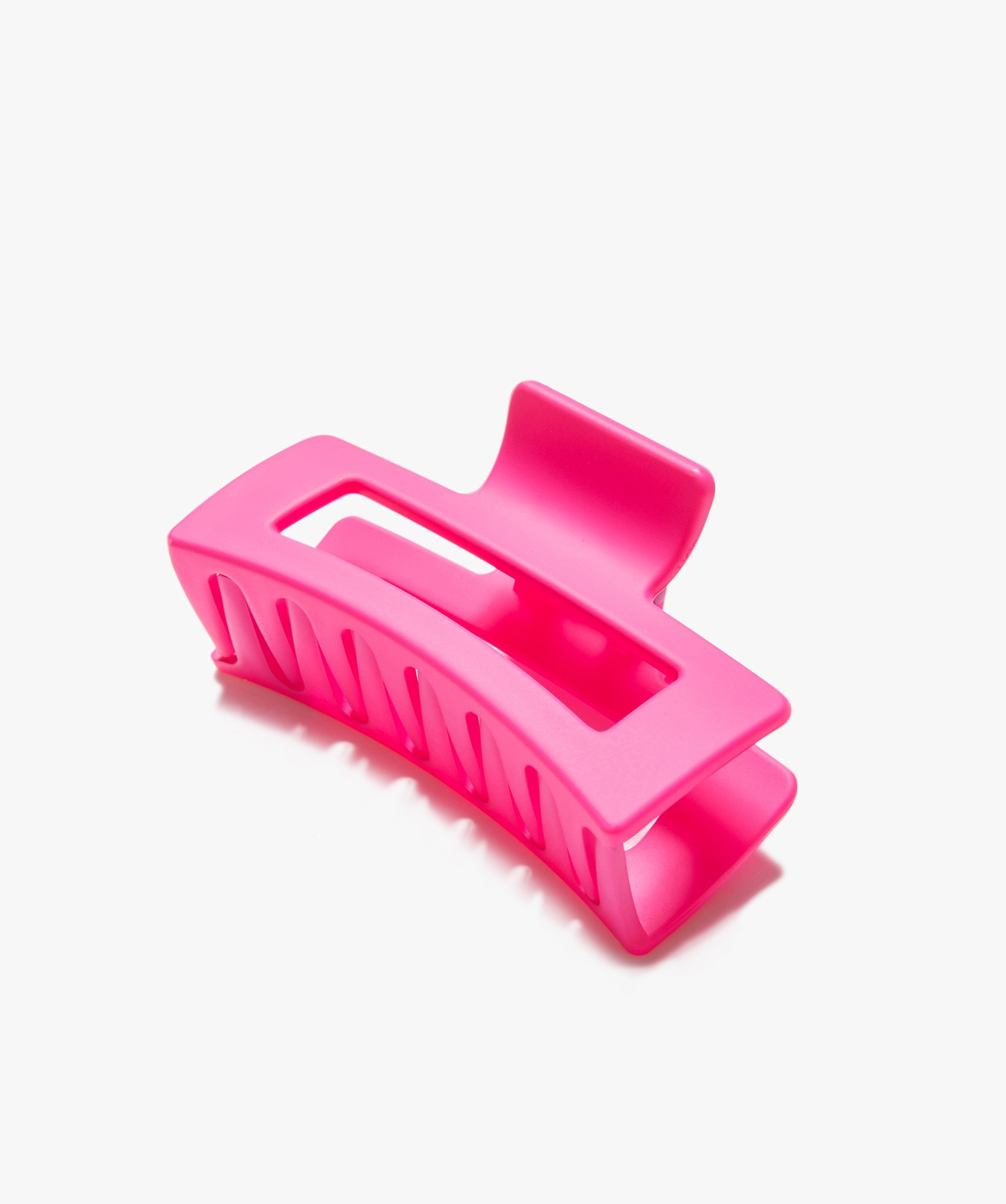Pince crabe femme forme rectangle mate rose | GEMO