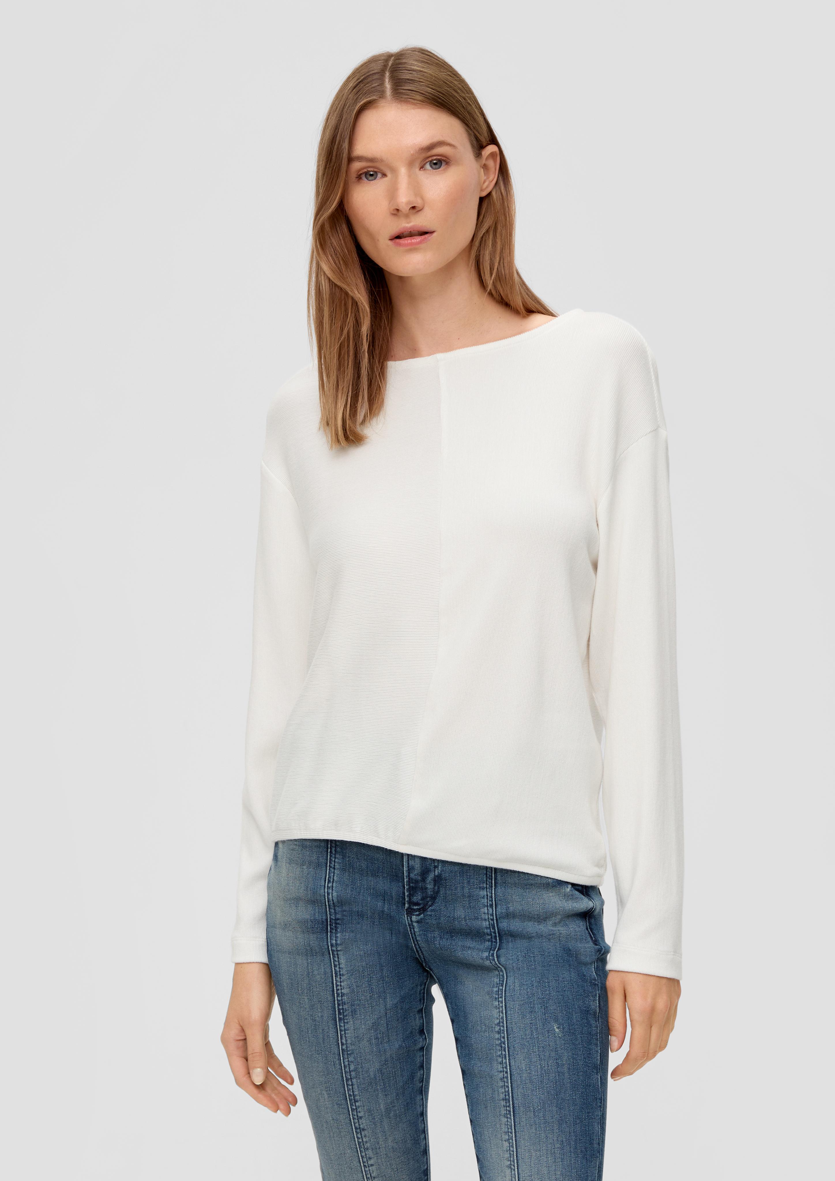 Sweatshirt mit Rippstruktur  2136402-0210