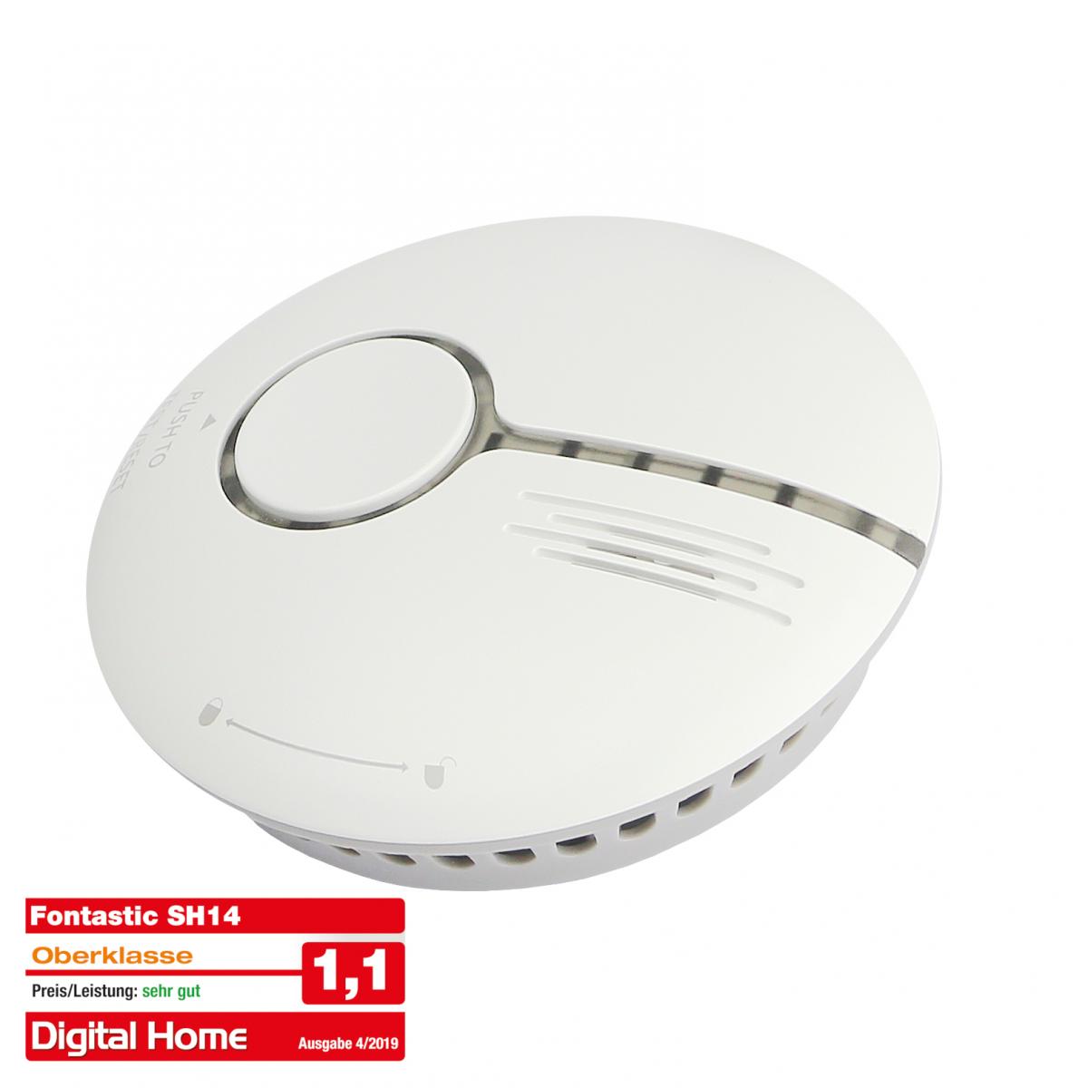 Fontastic Smart Home WiFi Rauchmelder nach DIN EN14604