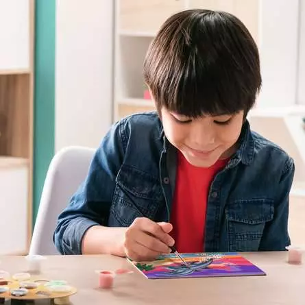 CreArt Welt der Delfine - Malen nach Zahlen für Kinder ab 9 Jahren