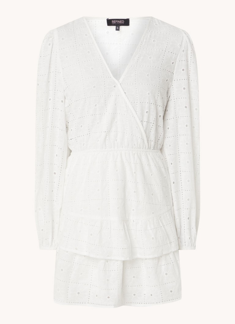 Refined Department Eloise mini dress with openwork design