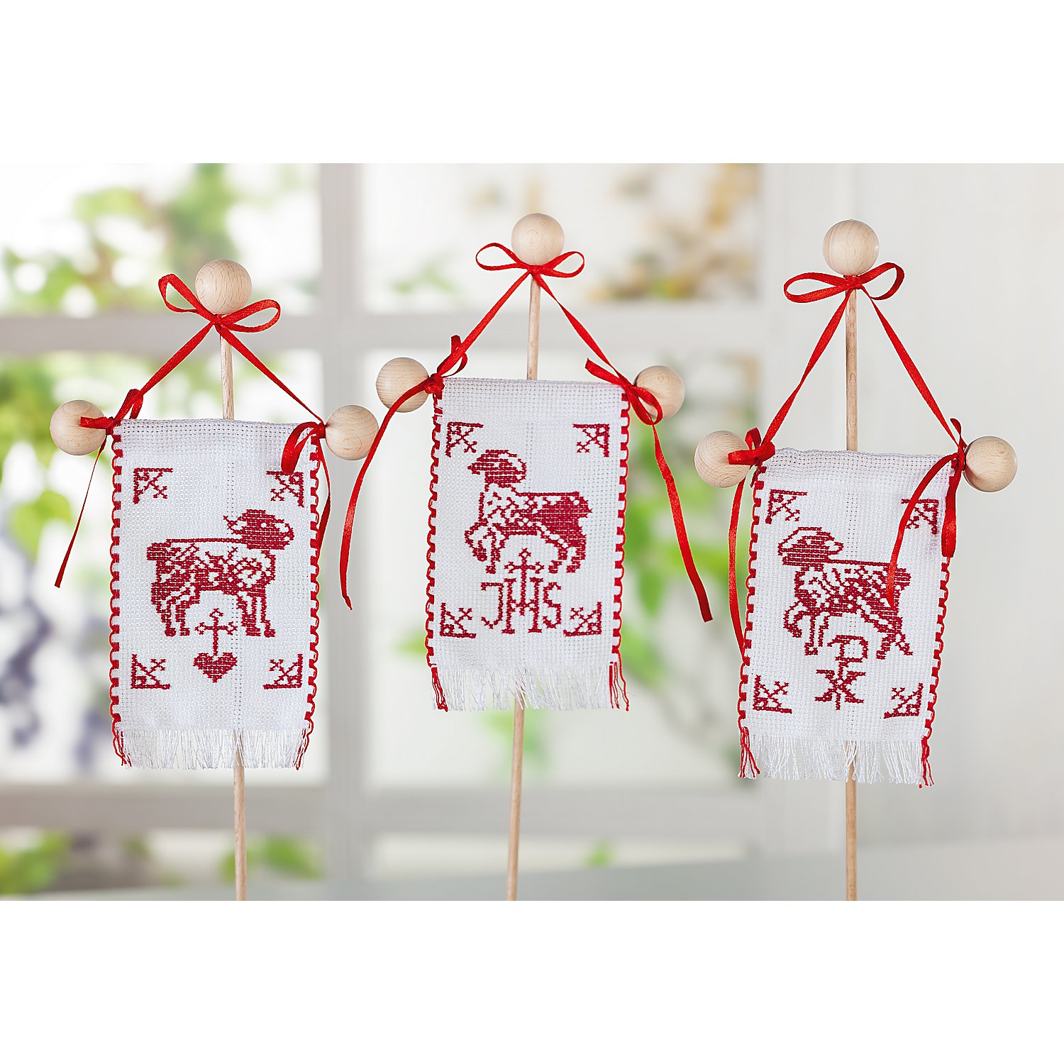 buttinette Stickpackung Osterfahnen 