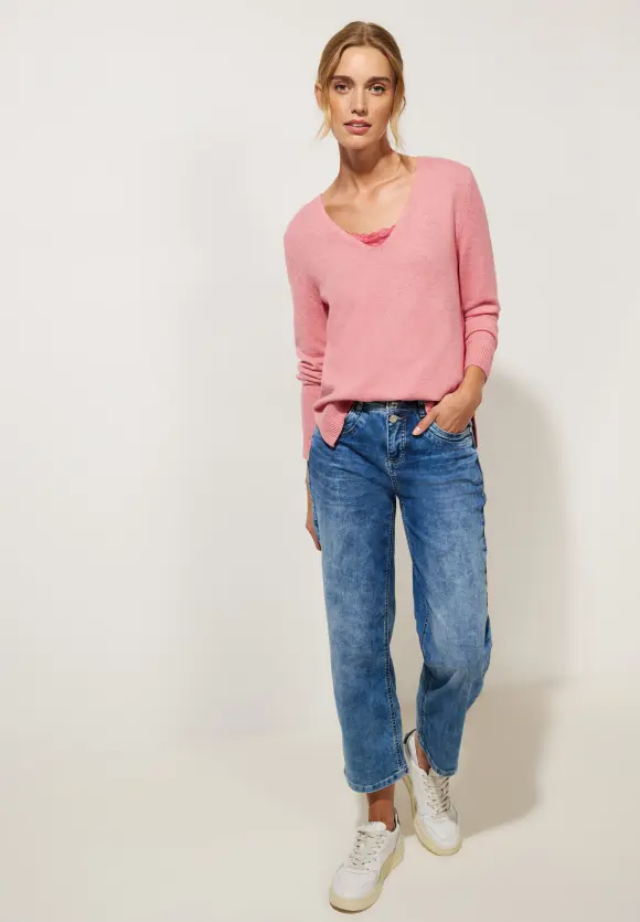 Street One Basic Top mit Spitze