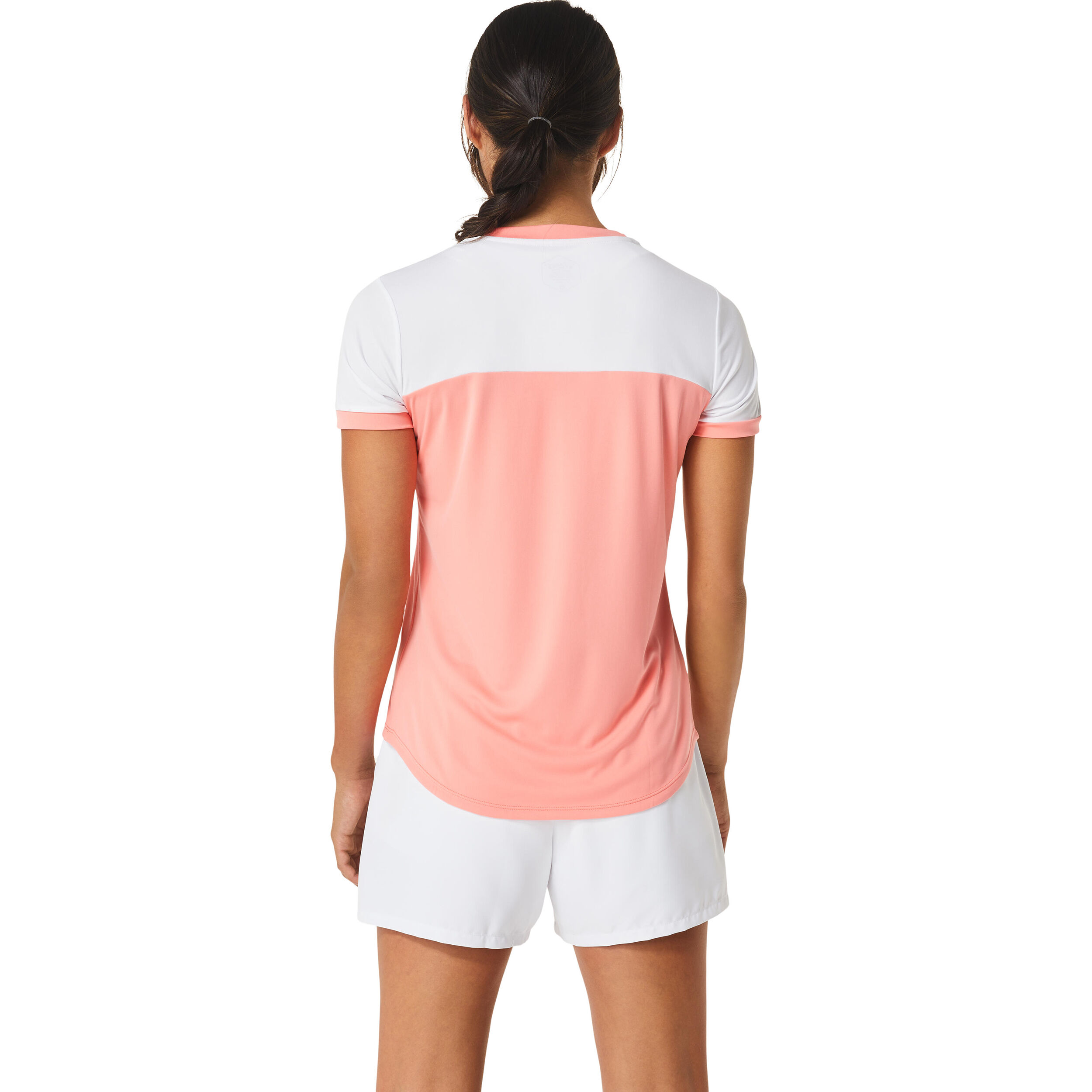 Court T-Shirt Damen - Rosa, Weiß