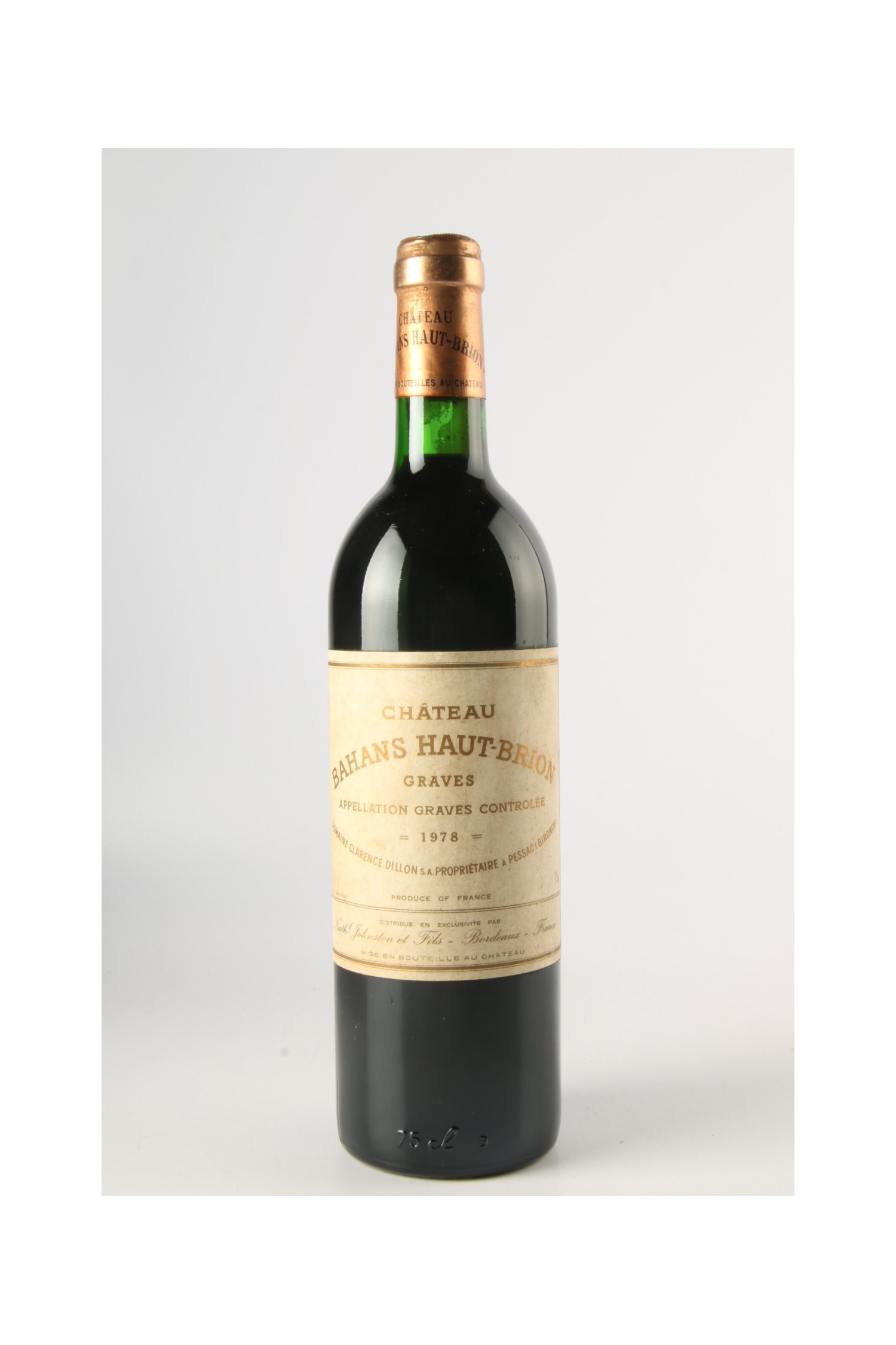 Château Bahans Haut Brion 1978, Pessac Leognan
