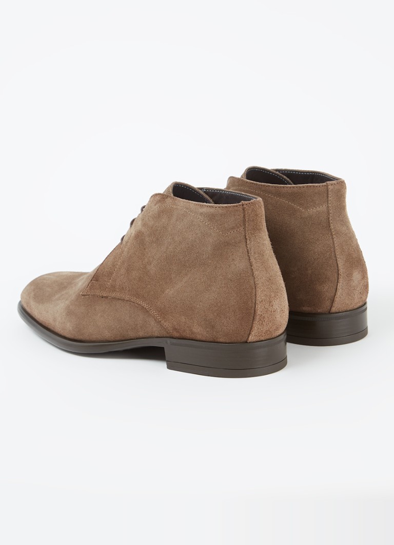 Giorgio zamszowe, sznurowane buty typu chukka