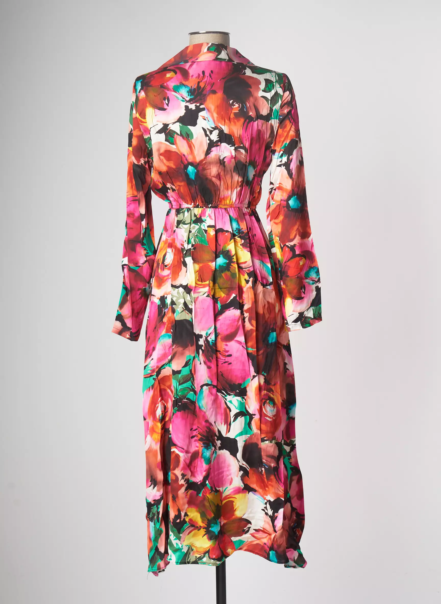 Angela Davis Robes Longues Femme couleur rose