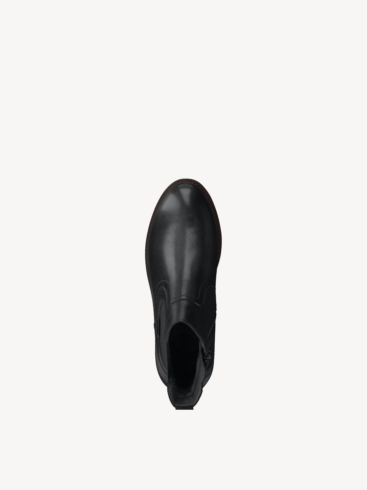 Bottine Chelsea en cuir - noir