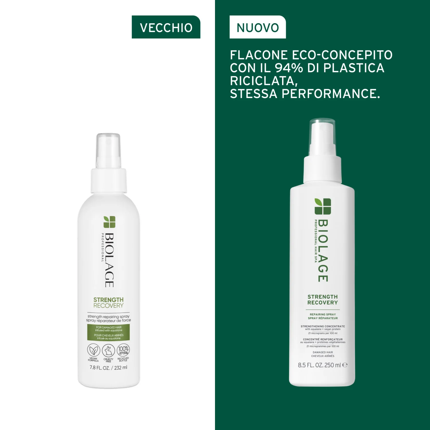 Spray reparador y fortalecedor para el cabello - Spray protector contra el calor