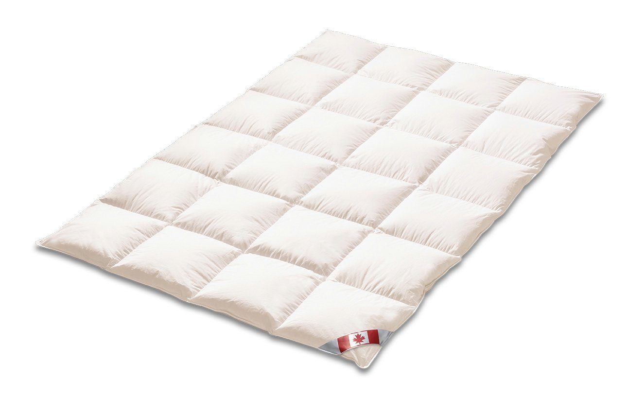 Daunenbettdecke, Daunenbettdecke, 4x6 Canada Warm mit 1cm Steg, 90% Daunen, KÜNSEMÜLLER, Füllung: 90% Daunen 10% Federn, allergikerfreundlich, wohlige Wärme sorgt für angenehmen Schlaf