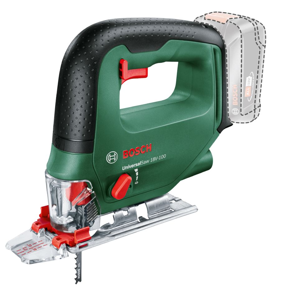 Bosch Green 0603011100 UniversalSaw 18V-100 Akku-Trennsäge (ohne Akku und Ladegerät) im Karton