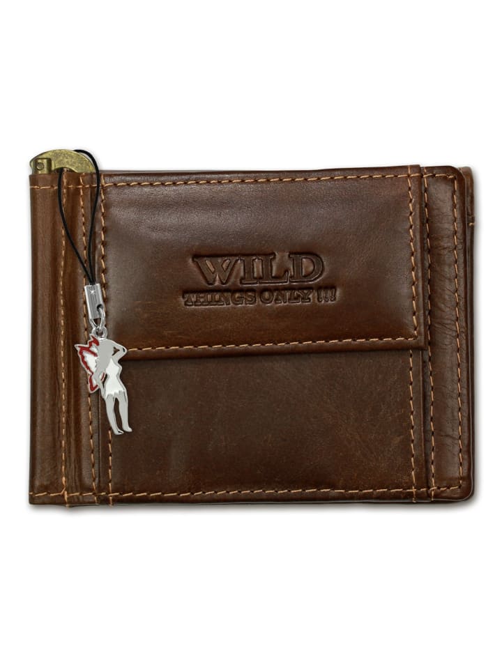 Wild Things Only Portemonnaie Leder ca. 11cm breit ca. 8cm hoch günstig kaufen onesize