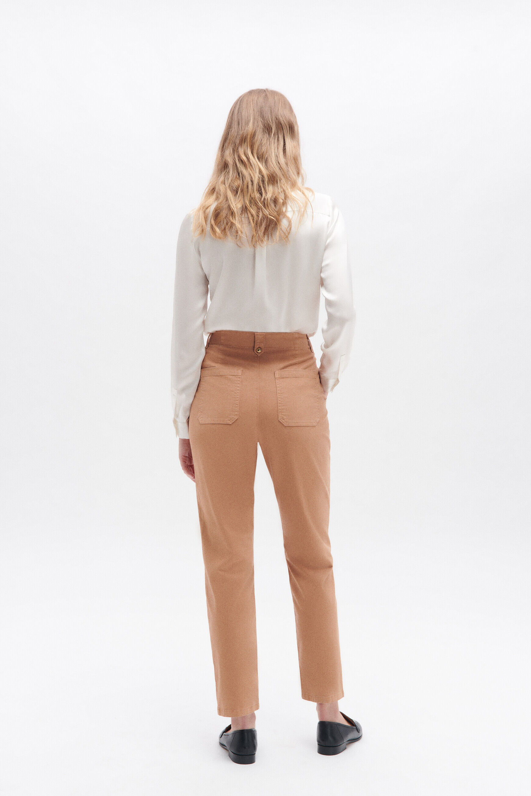 Pantalon stuart camel femme