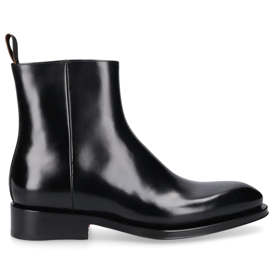 Santoni - Stiefeletten 17670 Kalbsleder - schwarz
