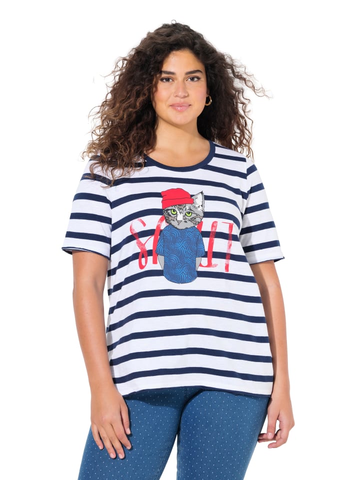 Ulla Popken Shirt in schneeweiß günstig kaufen