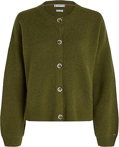 TOMMY HILFIGER Damen Cardigan mit Kaschmirwolle