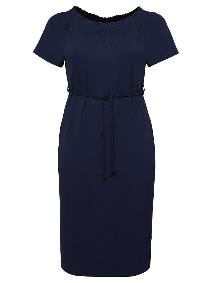 sheego Strandkleid in marine günstig kaufen