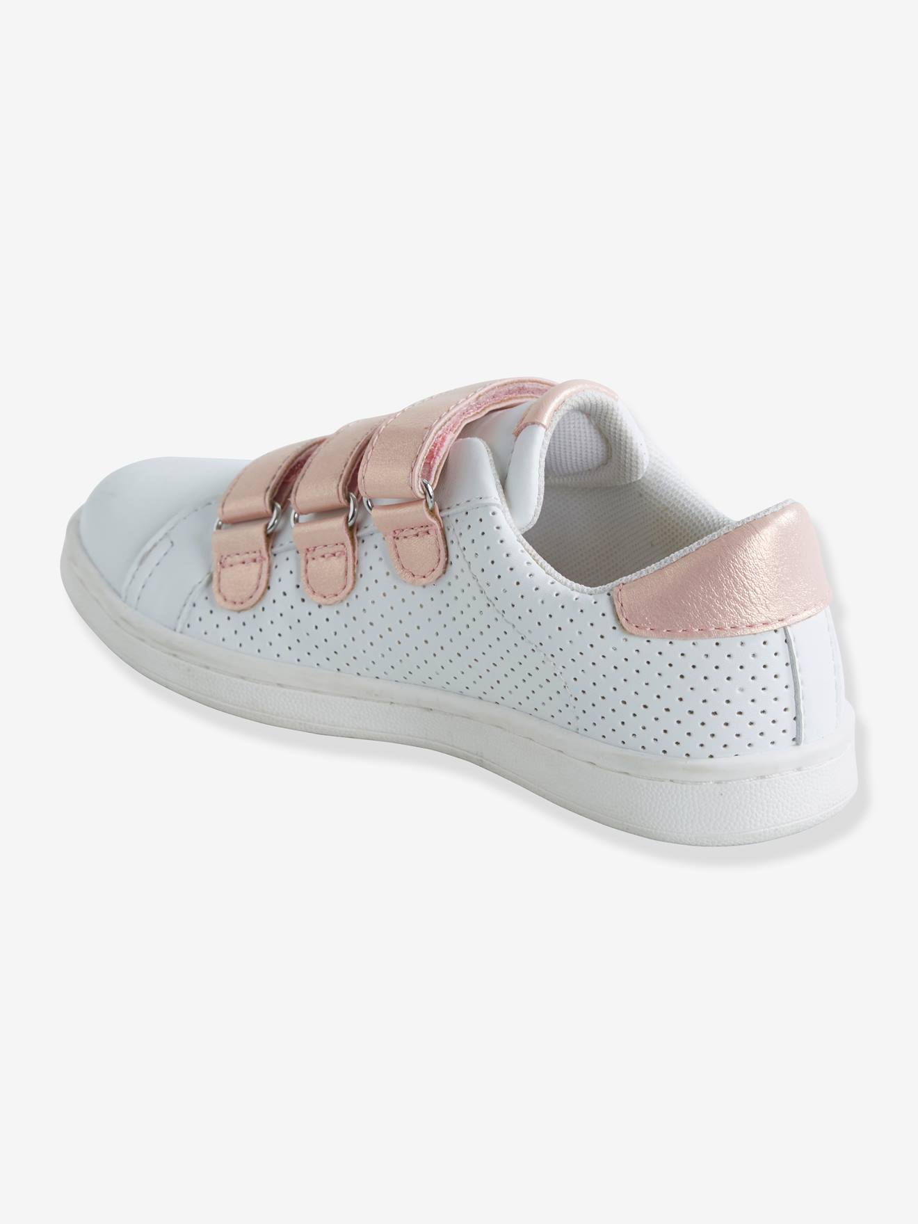 Tennis scratchées fille blanc