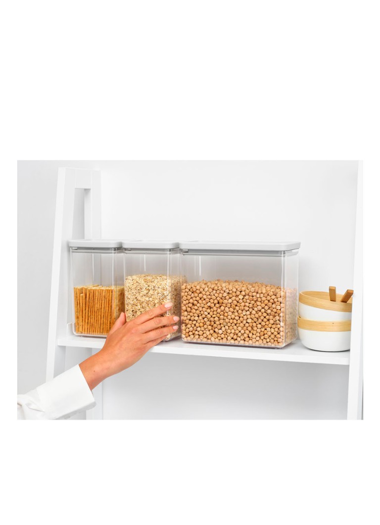 Ensemble de 3 bocaux de rangement empilables Brabantia Tasty+