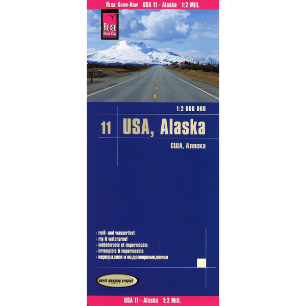 Reise Know-How Landkarte USA 11, Alaska (1 : 2.000.000) - Straßenkarte