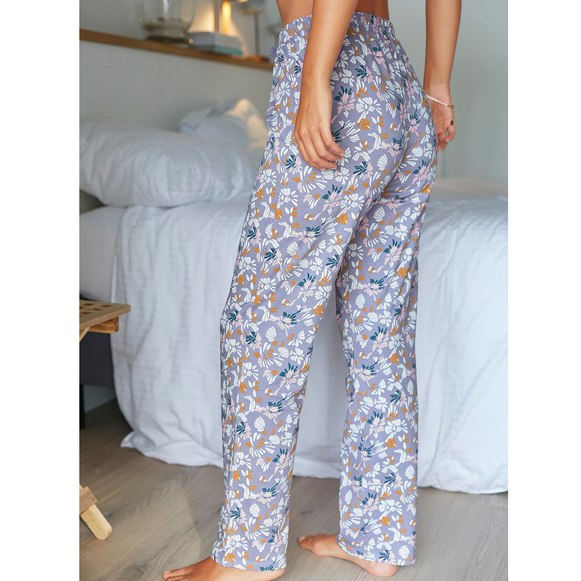 Pantalon pyjama coton imprimé 
